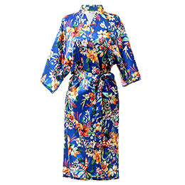 NORA TWIPS Autumn Style Long Kimono Silk Robe Women Floral Print Satin Silk Wedding Bride Bridesmaid Robe kimono seide Bathrobe